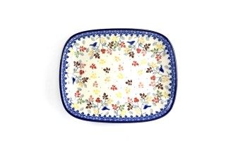 160 Bunzlau Rechthoekige schaal 3208X Valentijnsdag